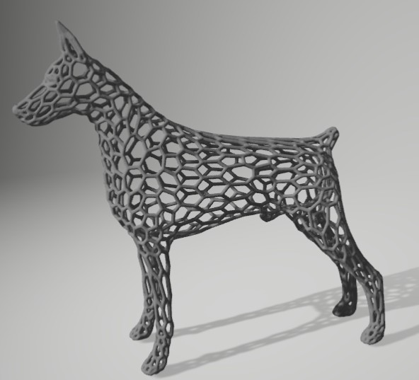 Dobermann Voronoi