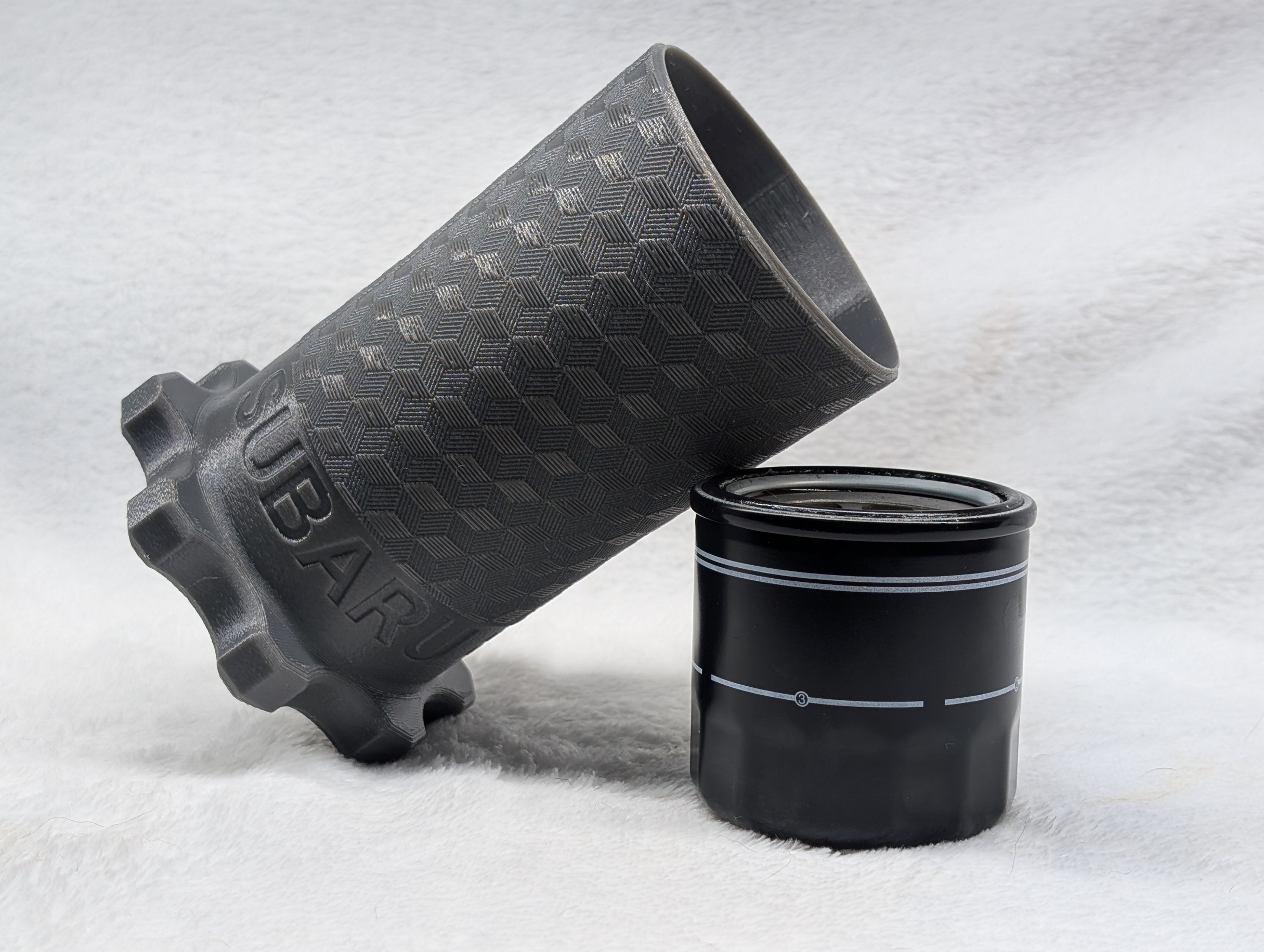 Subaru Oil Filter Cup, EJ, OE Filter 15208AA100 - in Black PETG
