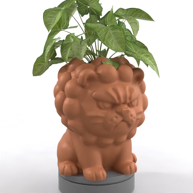 Angry Lion Succulent Planter, Pot, Pen, Cup or Candy Bowl