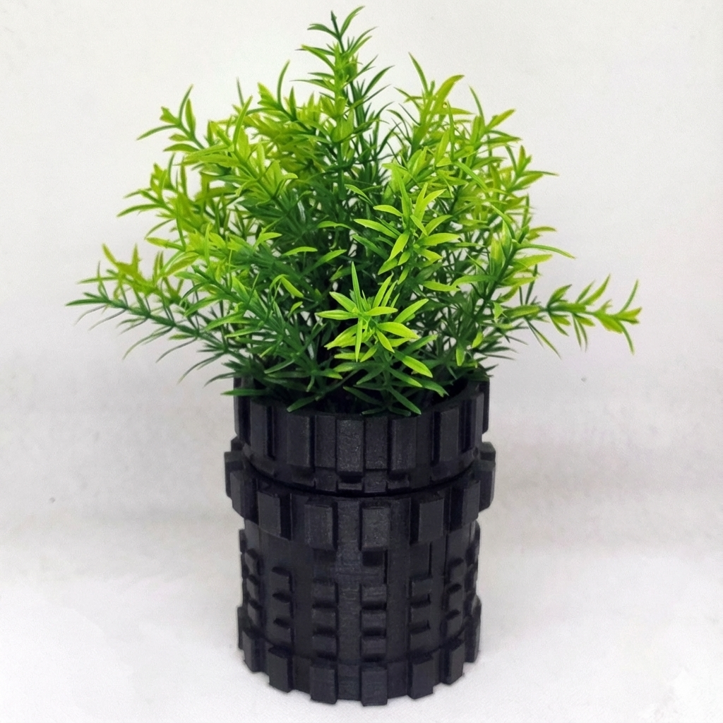 Secret Compartment Planter: Geometric Hidden Jewelry Container