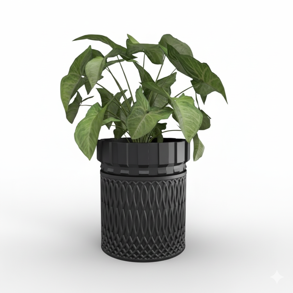 Secret Compartment Planter: Geometric Hidden Jewelry Container