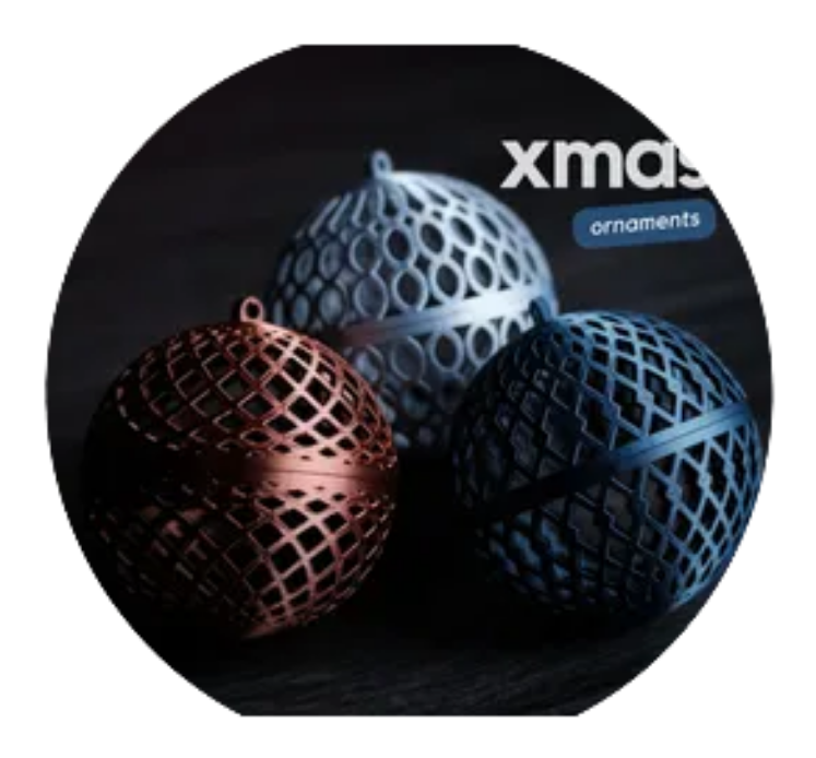 Christmas ornament BLACK