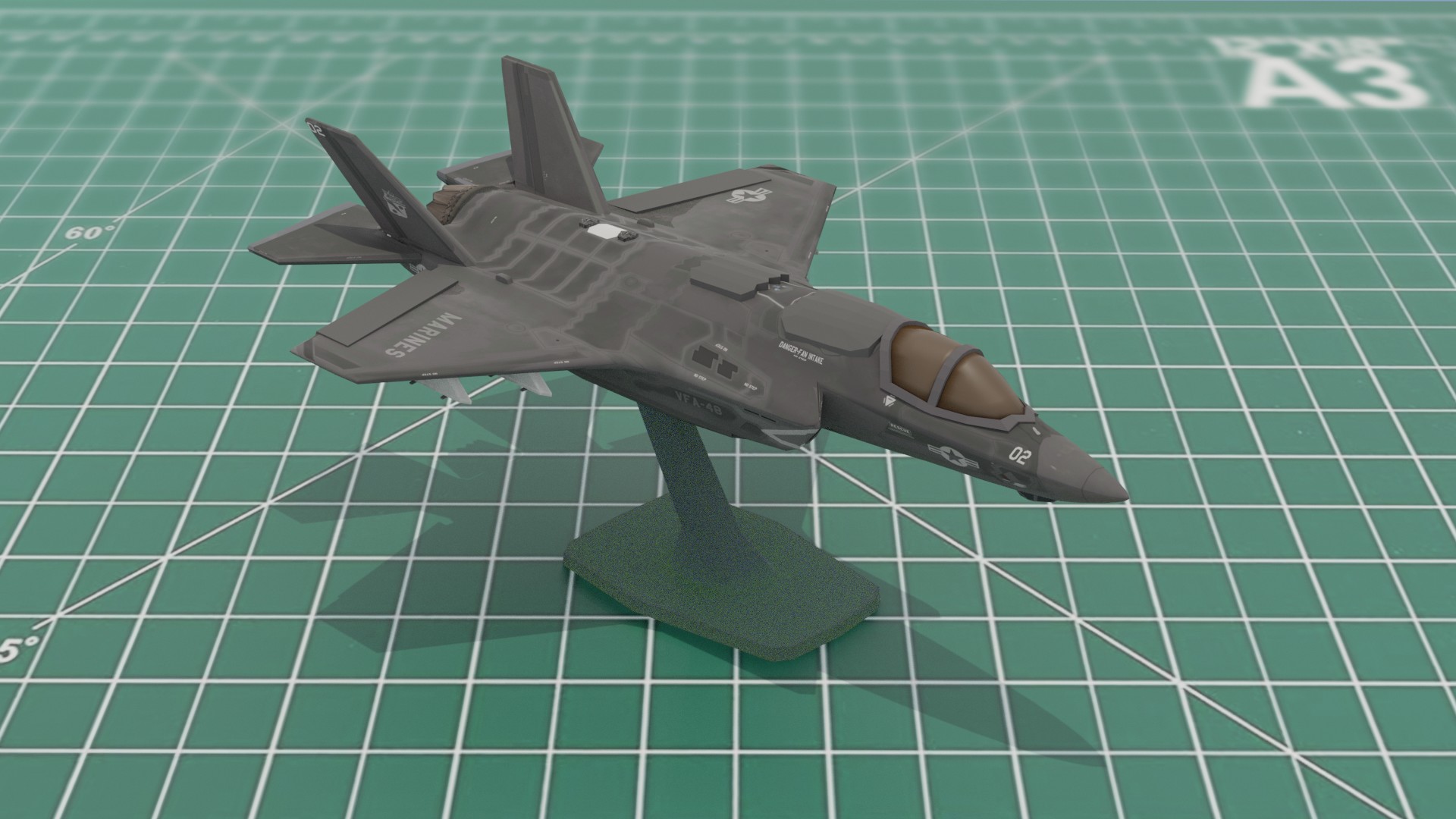F35B Panther Stealth Fighter 1:120 Scale