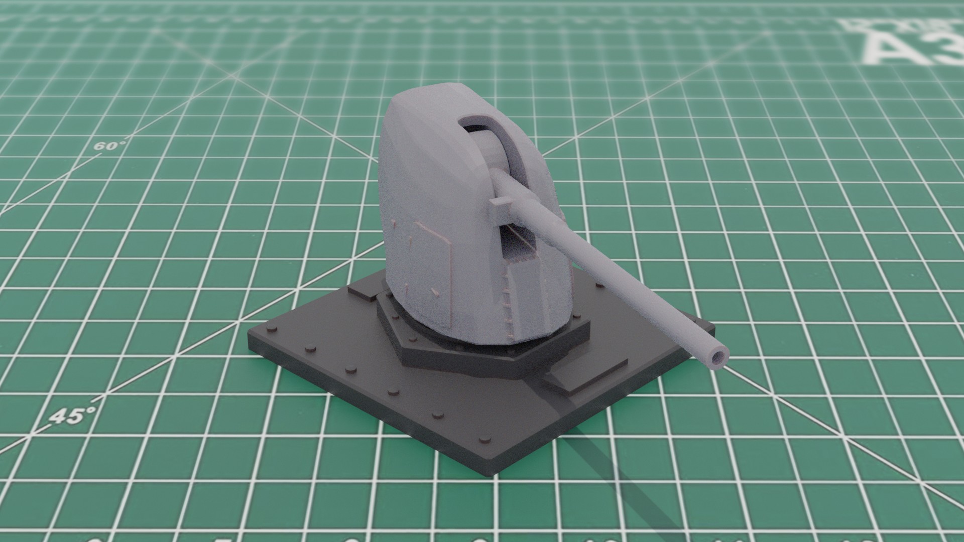 Mk45 Mod2 Naval Deck Gun 1:48